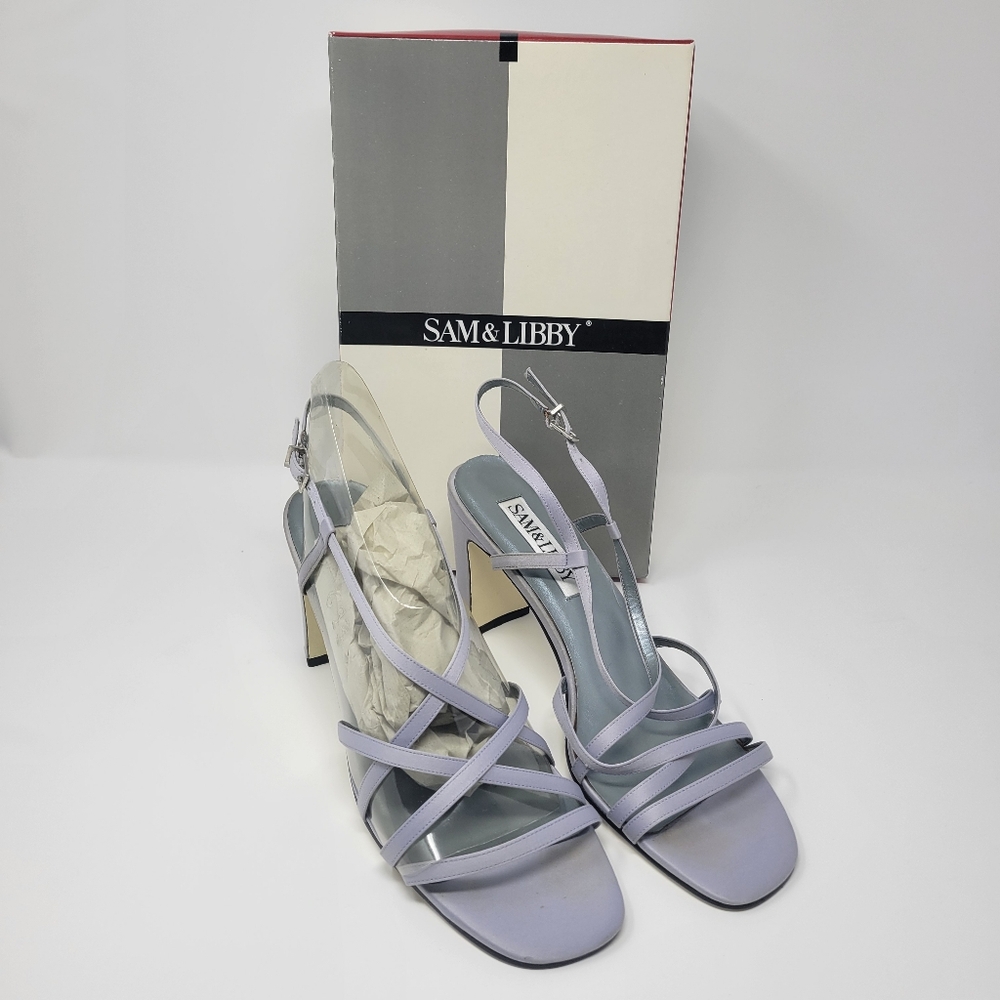 Sam & Libby Frieda SL Amethyst Silky Satin Size 10M Y2K